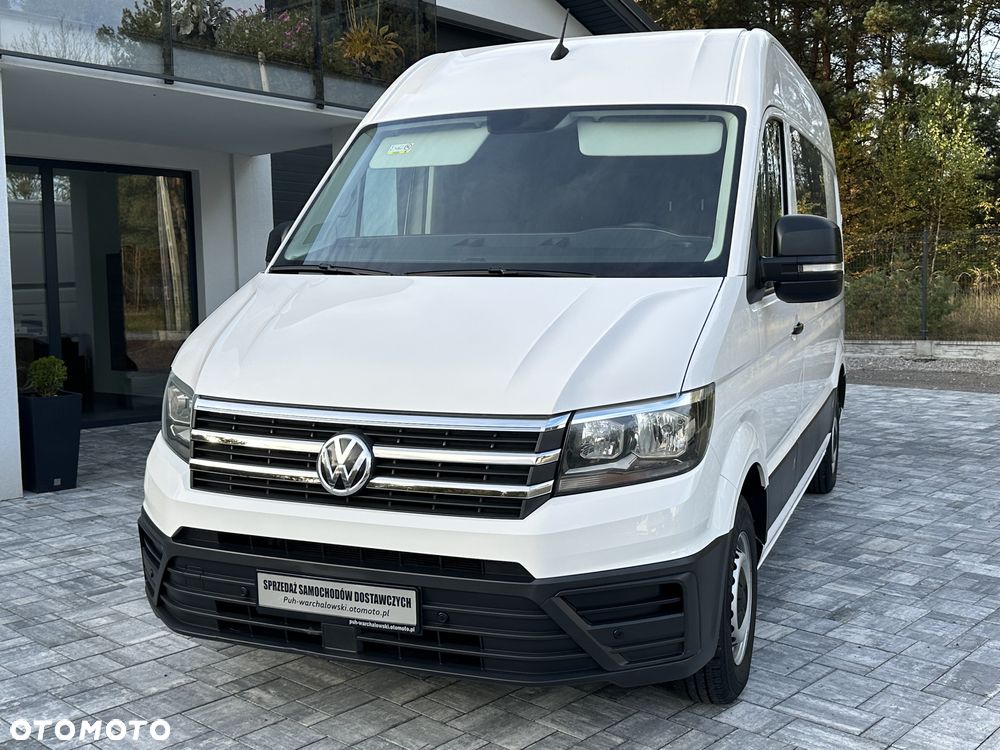 Volkswagen Crafter Brygada 6osób / Średniak L3 / Salon PL / Serwis Tylko w ASO VW / Pełna historia pojazdu / W oryginalym stanie / Fabryczna Zabudowa / FV23% - 14