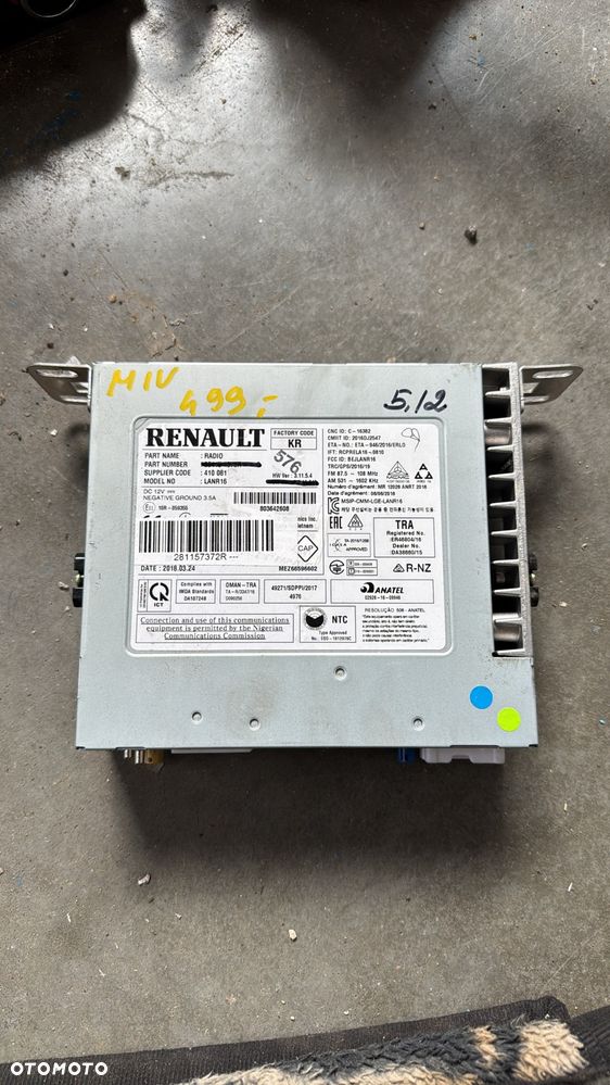 Radio Renault Megane IV - 1