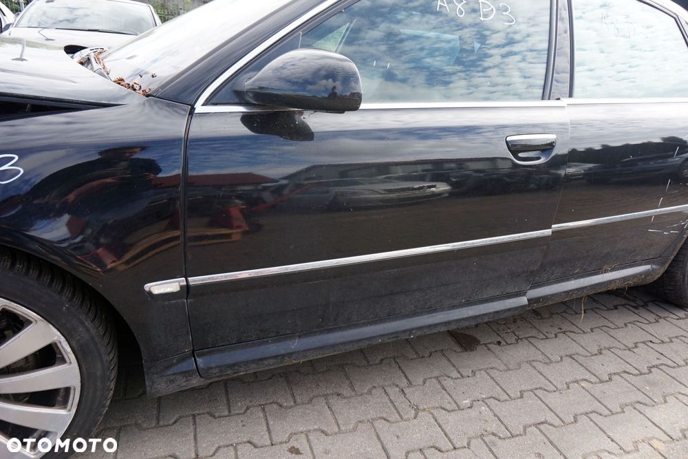 DRZWI PRZEDNIE LEWE A8 II D3 4E2 LIFT   CZARNY AUDI 2005-2010 - 2