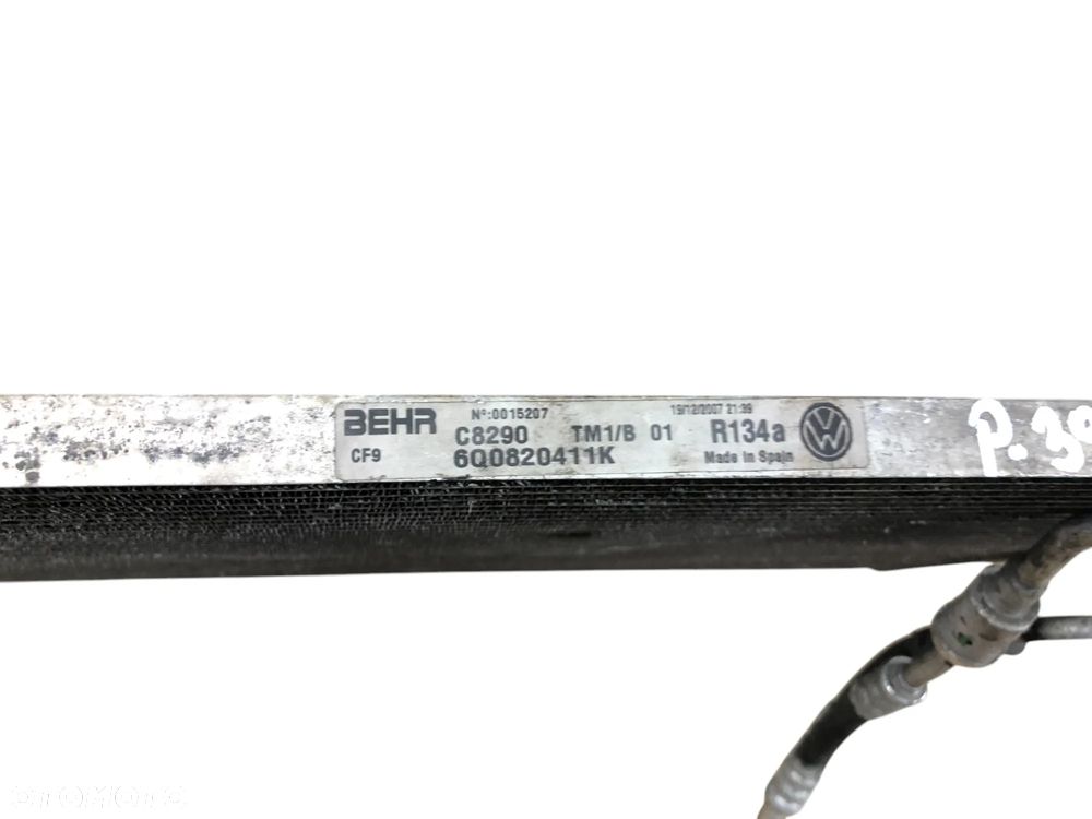 Chłodnica Klimatyzacji Vw Polo Skoda Fabia II Seat 1.4 TDI 6Q0820411K -Gwarancja Wysyłka Montaż - 3