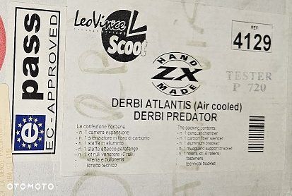 Dyfuzor LeoVince 4129 Handmade ZX Derbi Atlantis 50 / Predator 50 - 12