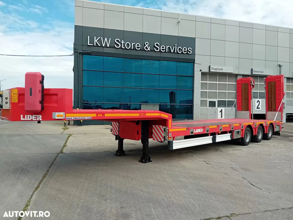Lider TRAILER/LOW LOADER 3 AXE/3 AXELS, NOU/NEW TOP !!! - 4