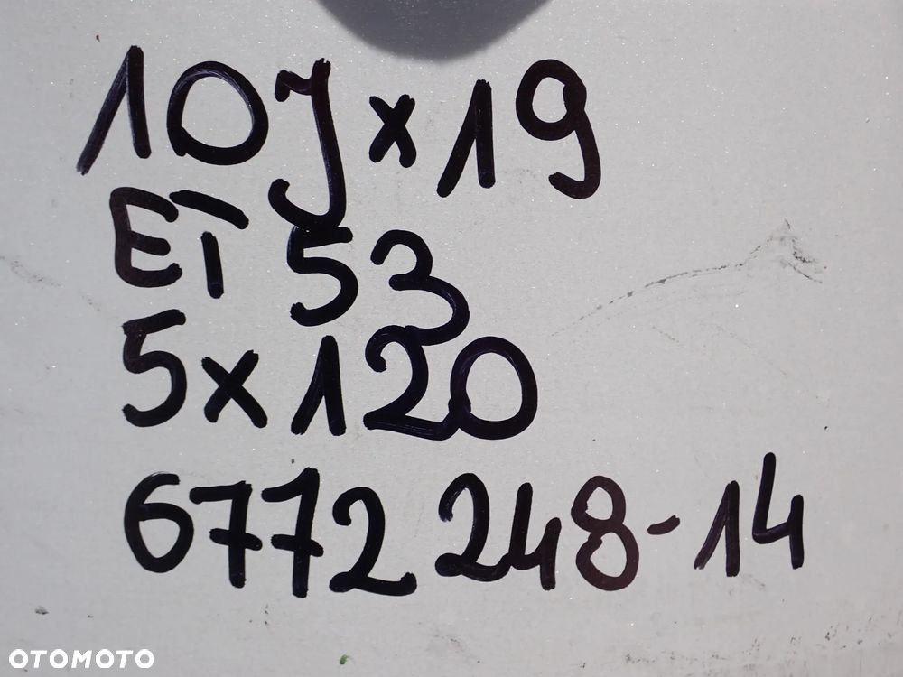 FELGI ALUMINIOWE BMW   2X 10JX19  ET 53  5X120  6772248-14 ,  2X  9JX19  ET 48  5X120   6772247-14 - 10