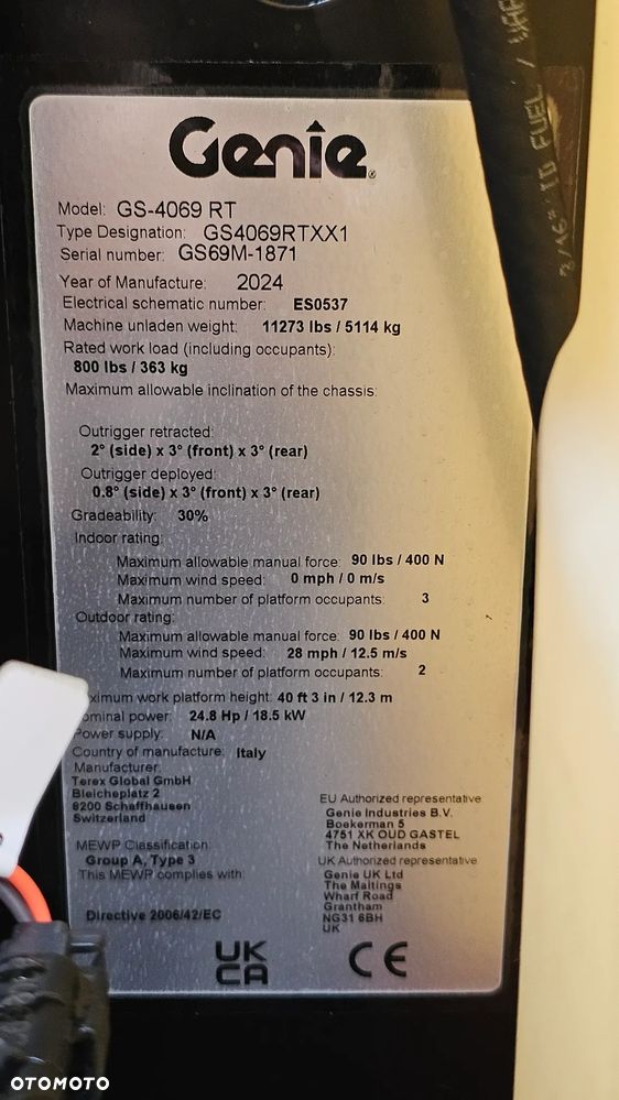 Genie GS-4069 RT - 8