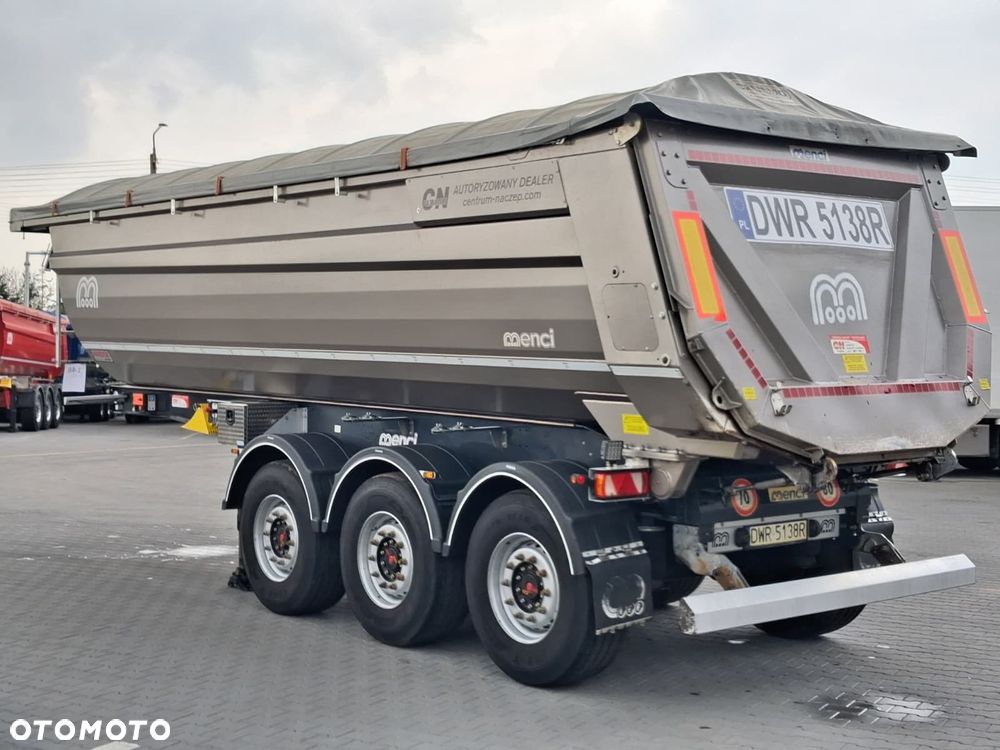 Menci Stalowa wywrotka 27m3, Elektryczny dach, Hardox - 3