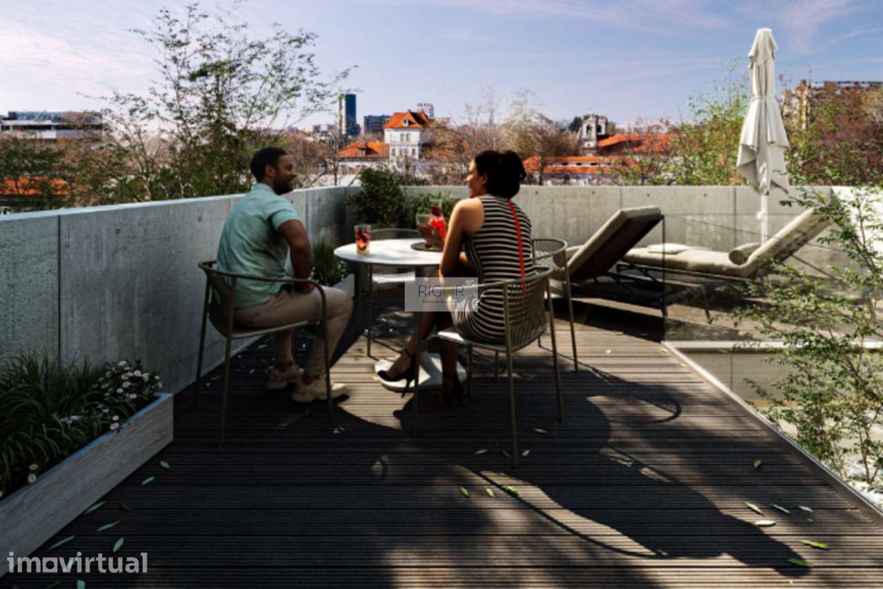 Apartamento T0 com terraço no centro de Matosinhos. - Grande imagem: 4/12