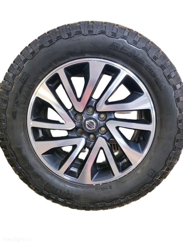 KOMPLET KÓŁ NISSAN NAVARA 7x18 6x114,3 ET45 255/60R18 GENERAL AT3 - 5