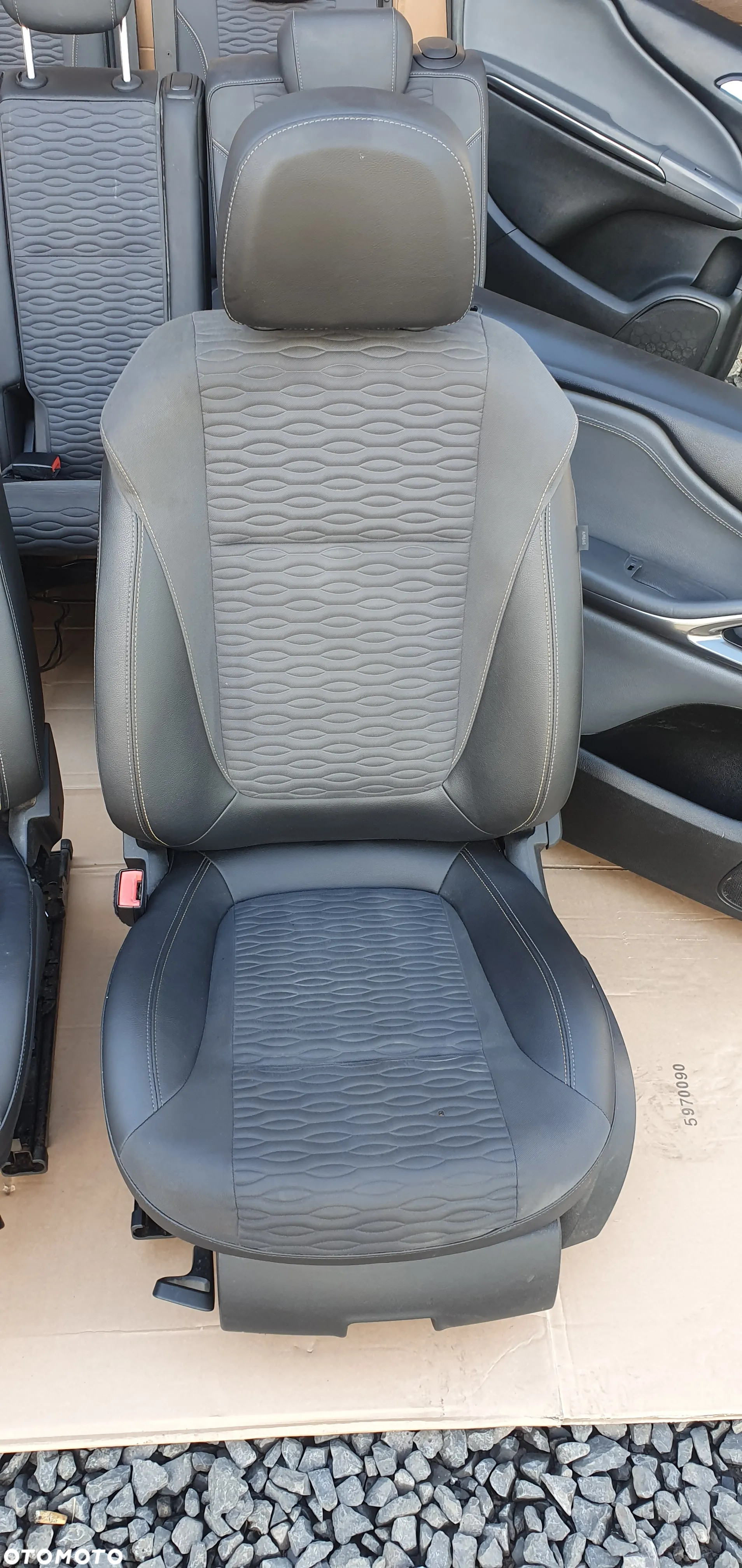 Fotele komplet kanapa pół skóra fotele boczki Opel Zafira C - 3