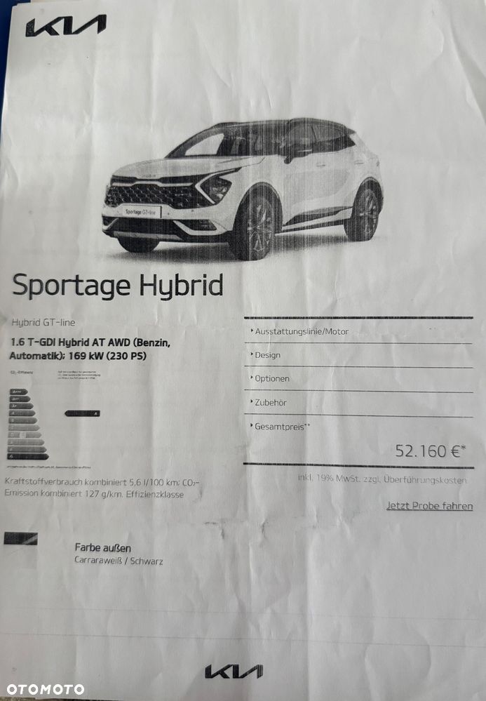 Kia Sportage 1.6 T-GDI HEV GT Line 4WD - 10