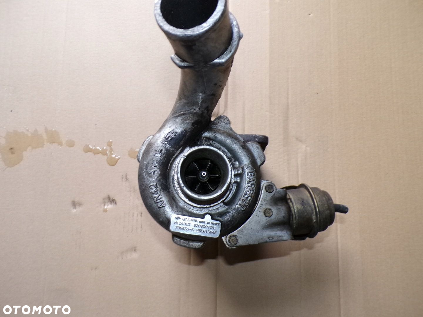 TURBOSPRĘŻARKA RENAULT MEGANE SCENIC LAGUNA II 1.9 DCI 8200369581 - 2