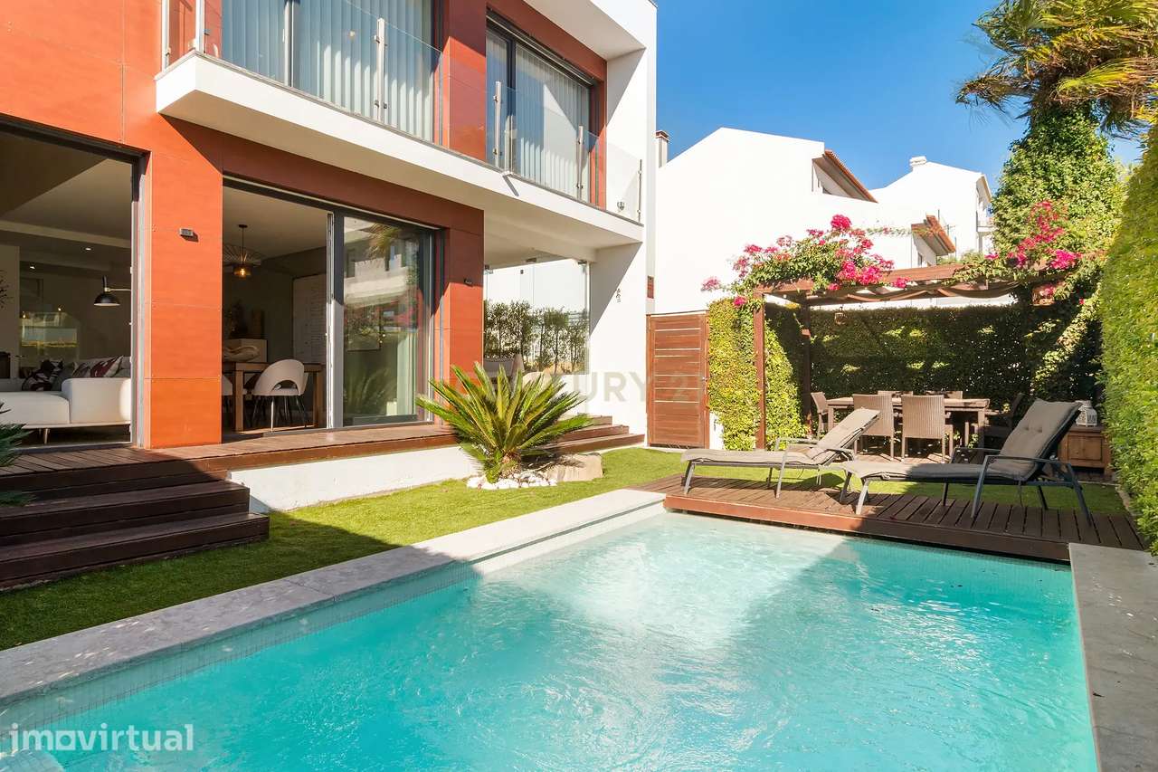 Moradia T3+1 Contemporânea com Piscina, Jardim e Garagem para 2 Carros - Grande imagem: 2/49