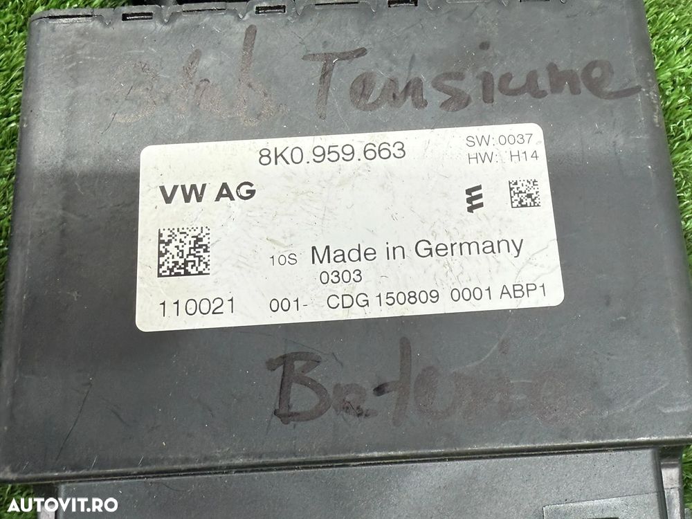 MODUL STABILIZATOR TENSIUNE BATERIE AUDI A4 AVANT 2.0 DIESEL 2009 COD OEM 8K0959663 2009-2016 - 7
