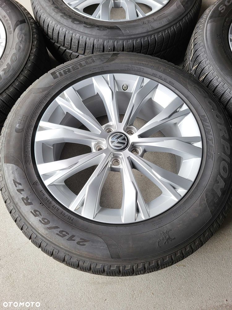 [K116] Koła zimowe 17 Cali 5x112 Pirelli 215/65/17 VW Tiguan 20r - 5