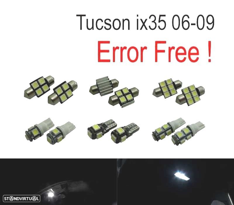 KIT COMPLETO 9 LAMPADAS LED INTERIOR PARA HYUNDAI TUCSON IX35 06-09 - 1