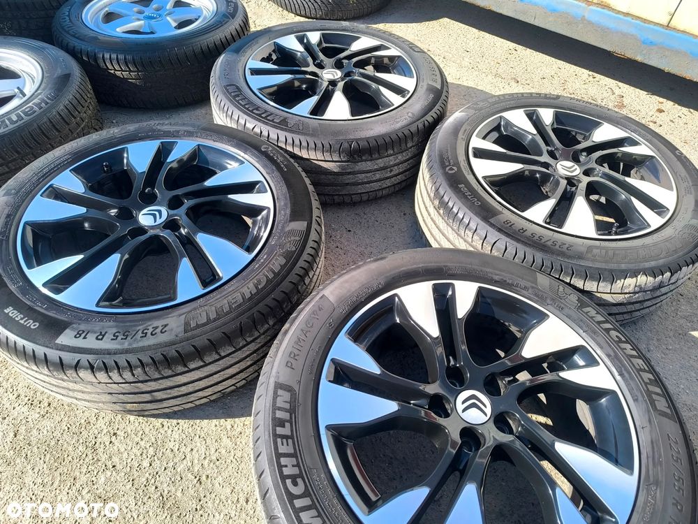 5x108 Felgi Aluminiowe Alufelgi Oryginalne 18 Koła Letnie Lato PEUGEOT 3008 II 2 5008 II 2 408 III 3 408X GT LINE GTLINE CITROEN C5 AIRCROSS DS7 CROSSBACK DS4 II 2 OPEL GRANDLAND X 4,5mm Legnica ALU-RAD 225/55 MICHELIN - 4