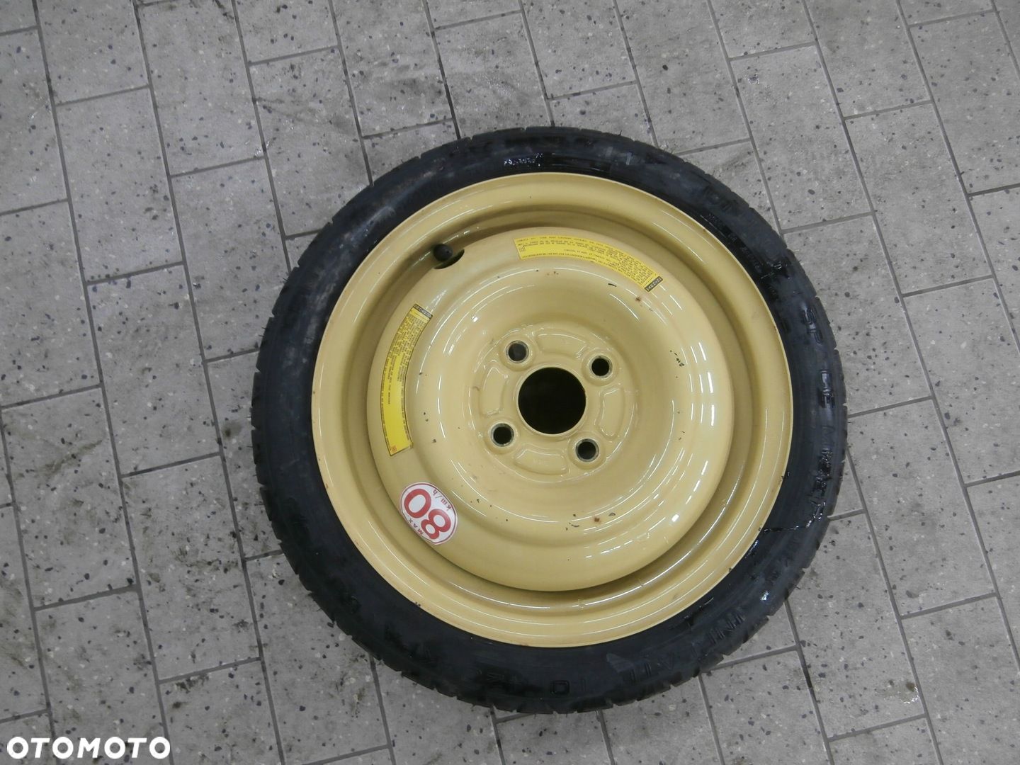 KOŁO DOJAZDOWE 4X100 OPEL 115/70R14 DUNLOP - 1