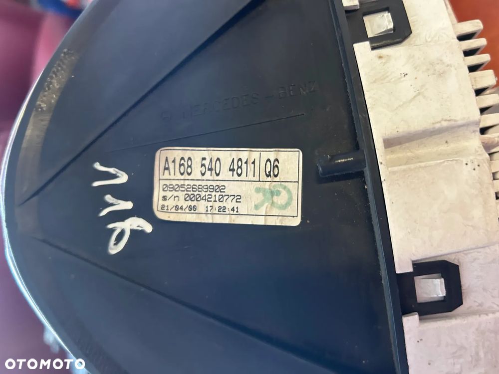 LICZNIK PRĘDKOŚCIOMIERZ MERCEDES A-KLASA W168 A1685404811 - 4