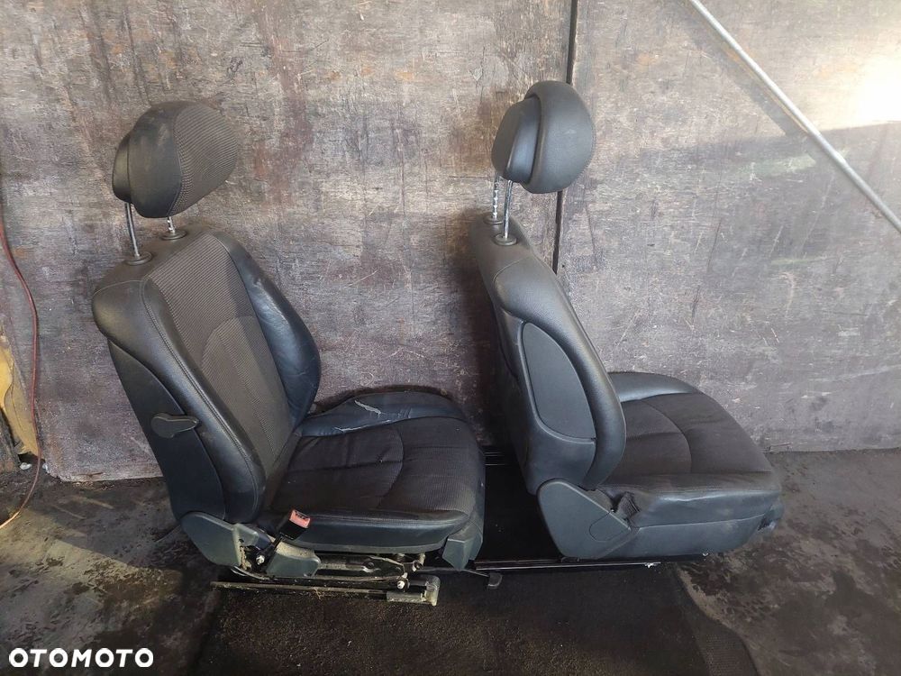 FOTELE KOMPLET LEWY PRAWY KANAPA TYŁ MERCEDES W211 SEDAN PÓŁSKÓRA - 6