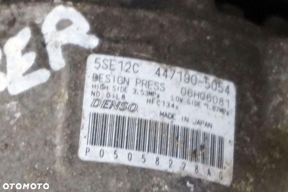 KOMPRESOR KLIMATYZACJI SPRĘŻARKA CALIBER  1.8 16V 447190-5054 P05058228AG DODGE 2006-2011 - 3