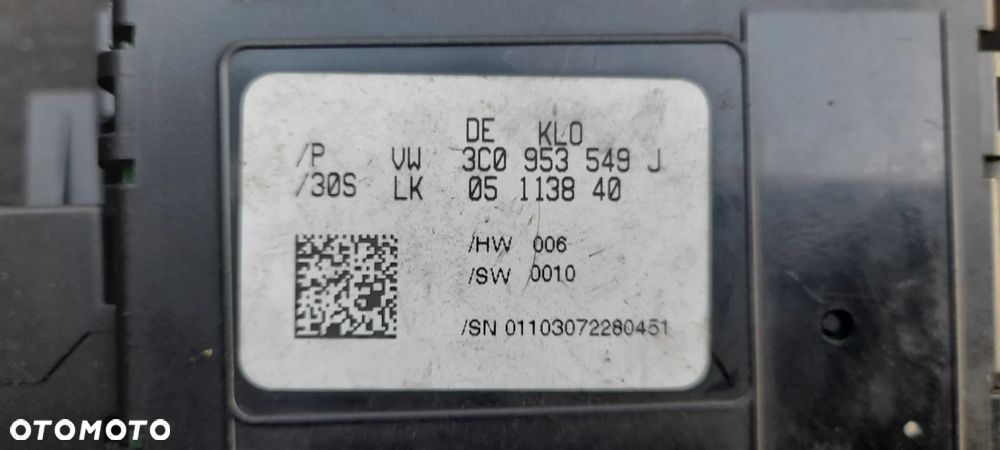 Przełącznik zespolony pod kierownicę Pająk Taśma zwijak   Vw Passat b6 b7 kombi  3c9953507be 3c0953549j 3c0959653b 3c9953513.s - 9