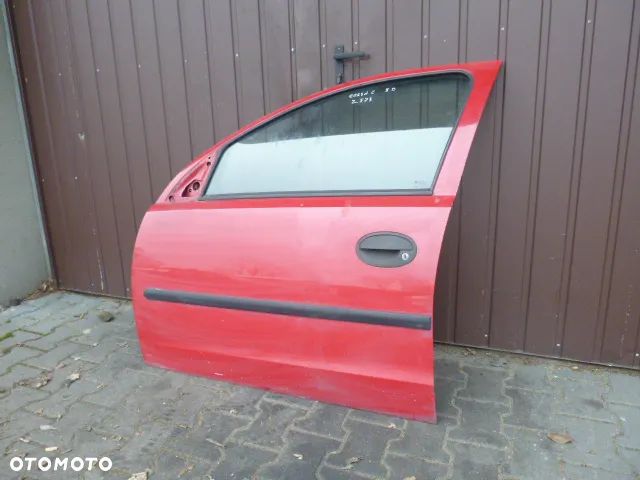 DRZWI LEWY PRZÓD LEWE PRZEDNIE KOMPLETNE OPEL CORSA C Z573 - 2