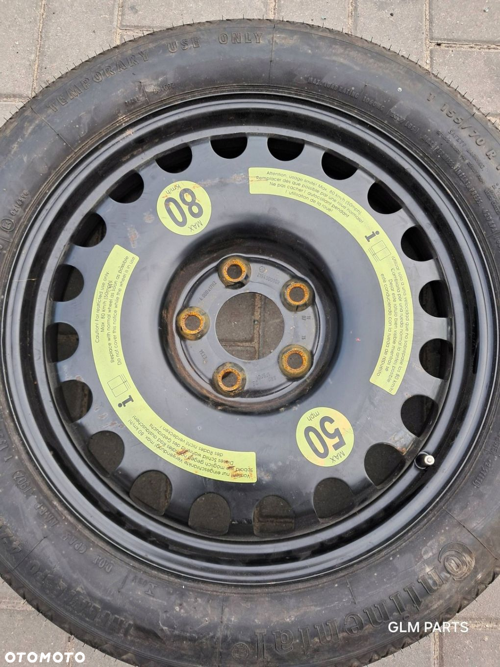 Mercedes V klasa W447 Koło zapasowe 155/70R17 dojazdówka 2194000002 - 2
