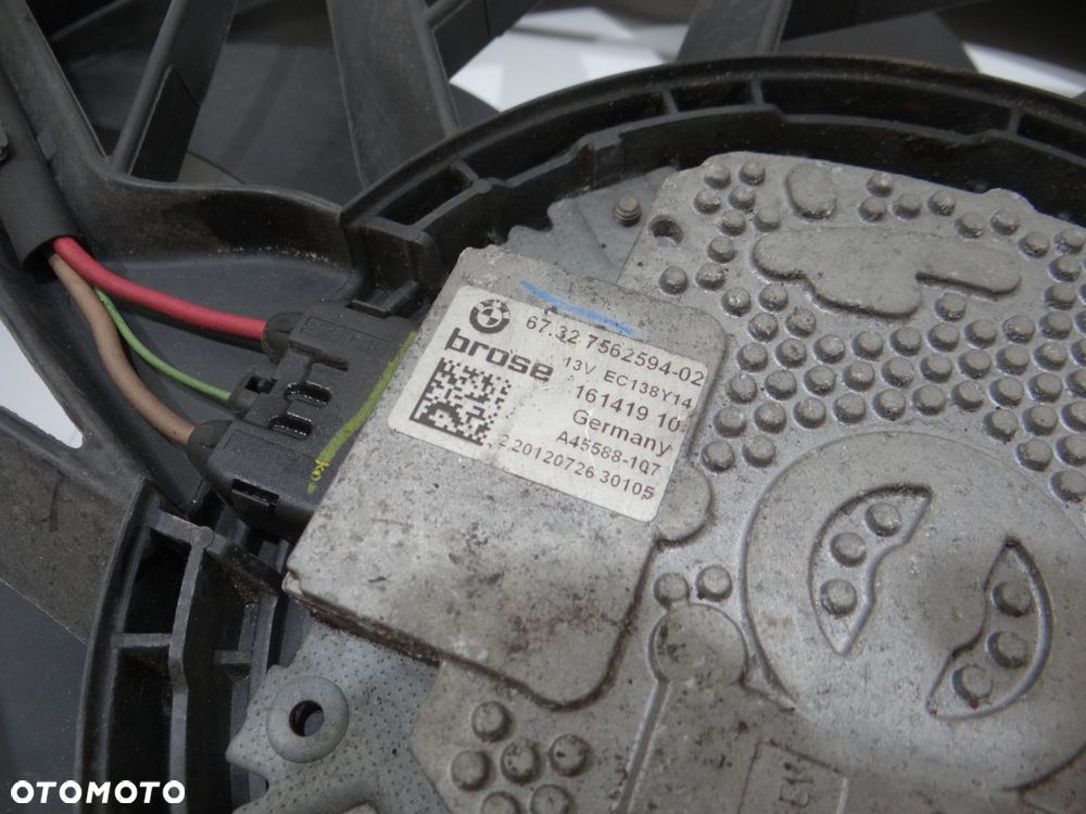 WENTYLATOR CHŁODNICY BMW X3 F25 N47D20C 2.0D 7562594 - 3