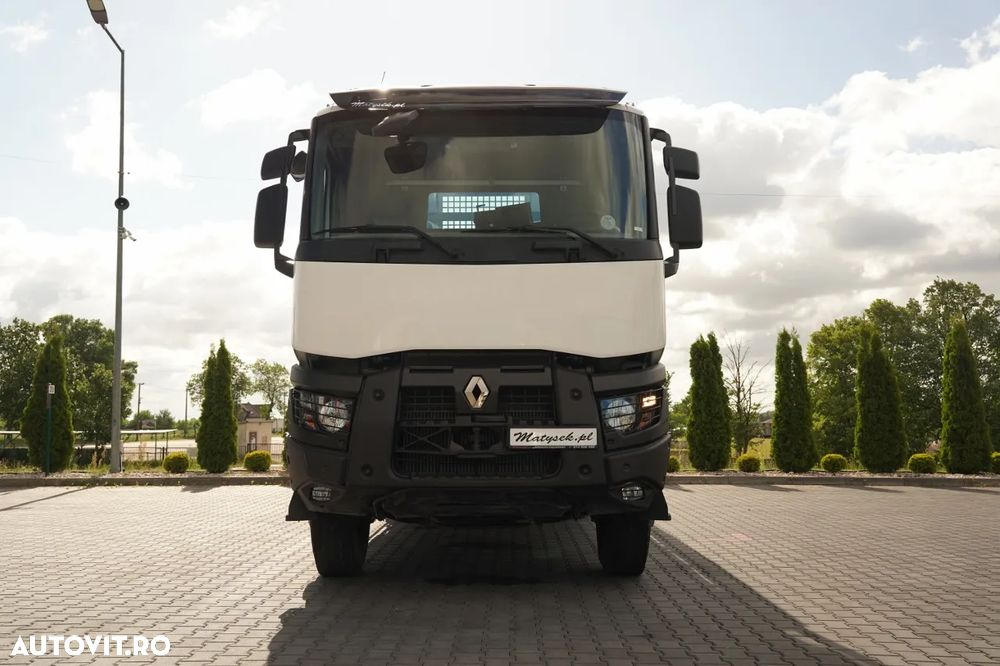 Renault C 380 / 6x4 / CAROSERIE DE LIVRARE 6,8 m / + HIAB X-HIPRO 192 ES-4 ÎNALTĂ DE RIDICARE: 12,4 M / ROTATOARE / FURCĂ PENTRU PALEȚI / EURO 6 - 15