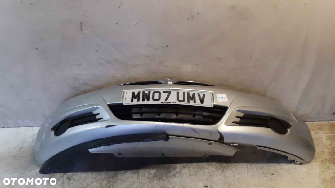 ! ZDERZAK PRZÓD PRZEDNI DO OPEL CORSA D Z157 SREBNY USZKODZONY DÓŁ - 1