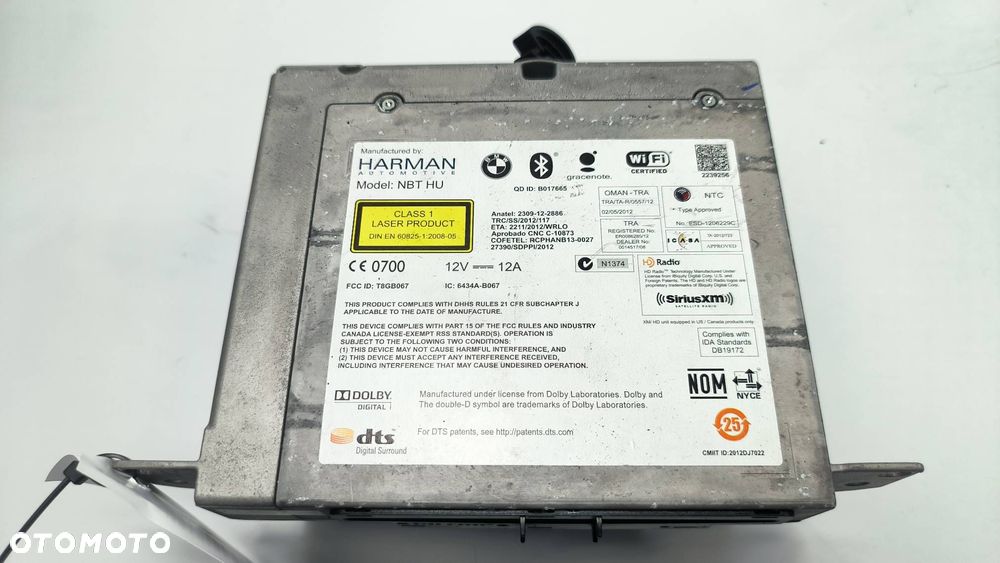 RADIO RADIOODTWARZACZ BMW X6 F16 938306001 - 5
