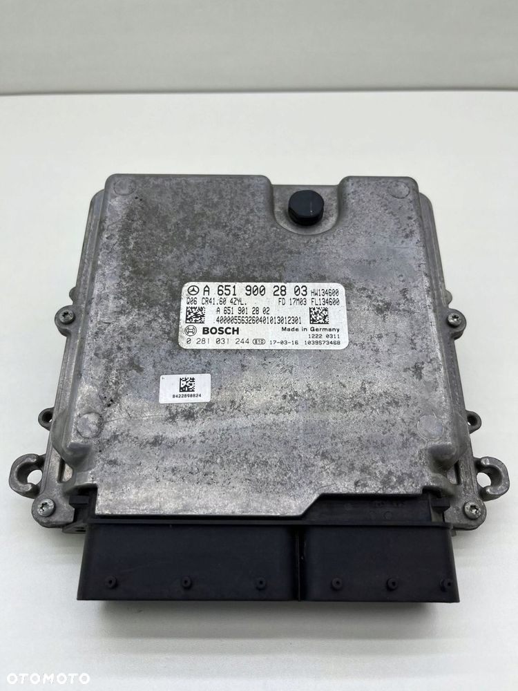 MERCEDES W447 2.2CDI MODUŁ KOMPUTER STEROWNIK SILNIKA ECU A6519002803 - 1