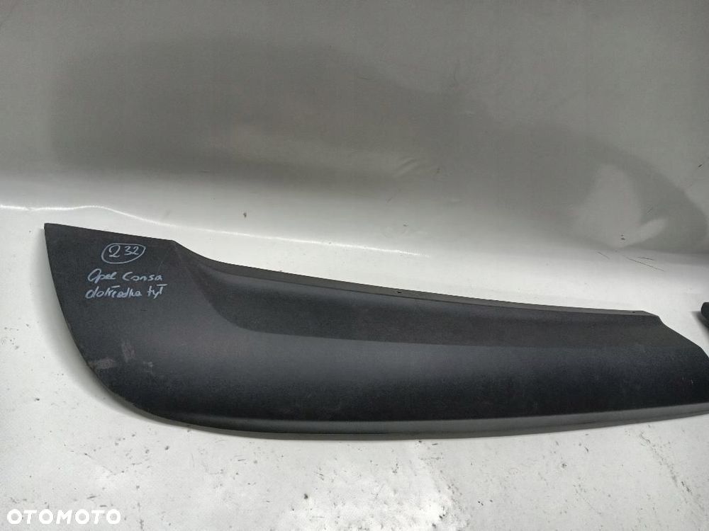 SPOJLER ZDERZAKA TYŁ TYLNY OPEL CORSA 13399563 - 2