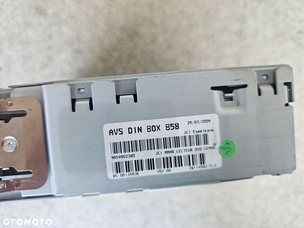 zmieniarka cd odtwarzacz dvd 9654902380 citroen c4 grand picasso - 2