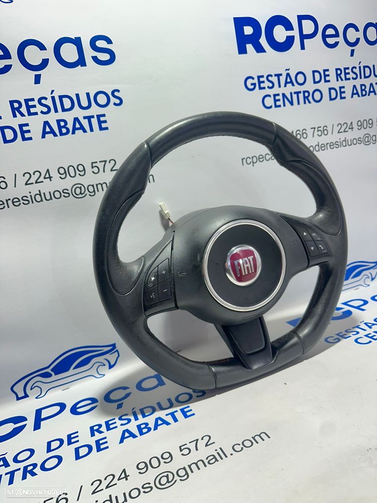 .Volante Original Pele Perfurada FGP Fiat 500 34157009B 2007 - 2015 - 2