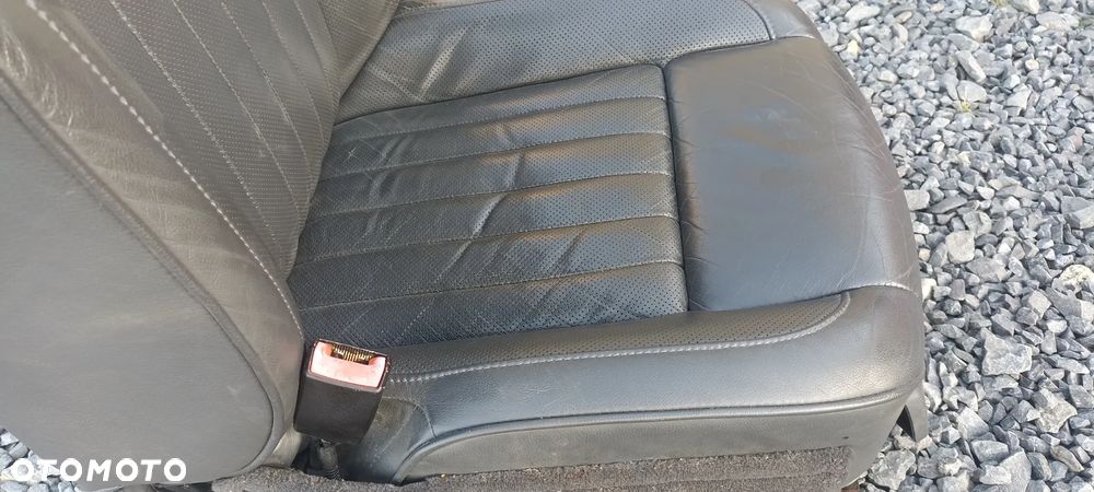 VOLKSWAGEN PHAETON 3D0 FOTEL KIEROWCY LEWY SKÓRA CZARNY - 19