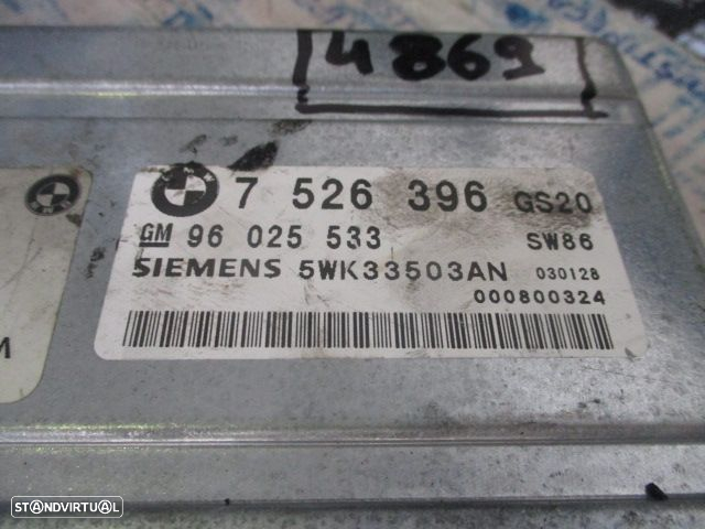 Modulo 7526396GS20 BMW E46 2004 330D Centralina Da Caixa De Velocidades - 3