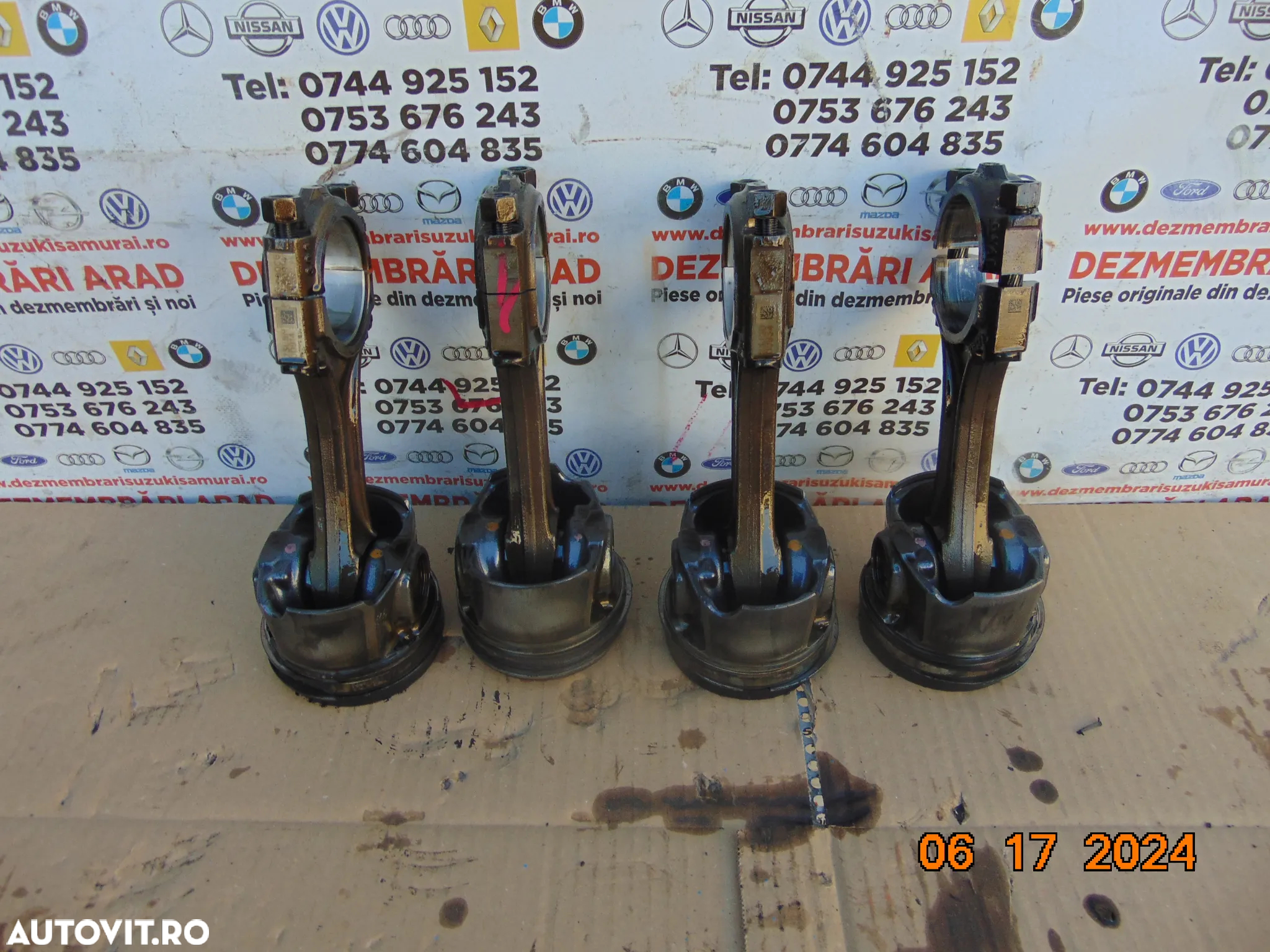 Piston cu biela Peugeot Boxer 2.0 euro 6 Citroen Jumper 2.0 dupa 2016 pistoane biele - 2