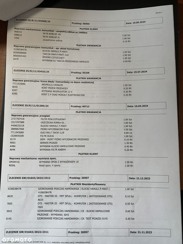 Renault MASTER MAXI VAN L3H2 MOCNY SILNIK 2.3DCI Bez-BiTurbo! Rozrząd na ŁAŃCUCHU, Pełna zabudowa paki, Zawiasy drzwi tył 270' DMC3.5t Duża ładowność 1301Kg, Homologacja VAT-1, Parktroniki, Minibar, Stolik EasyLife, Lustro WideView, Oświetlenie LED, Tempomat, Halogeny, Pakiet Chrom Design, Grafitowe wnętrze, SERWIS ASO! - 33