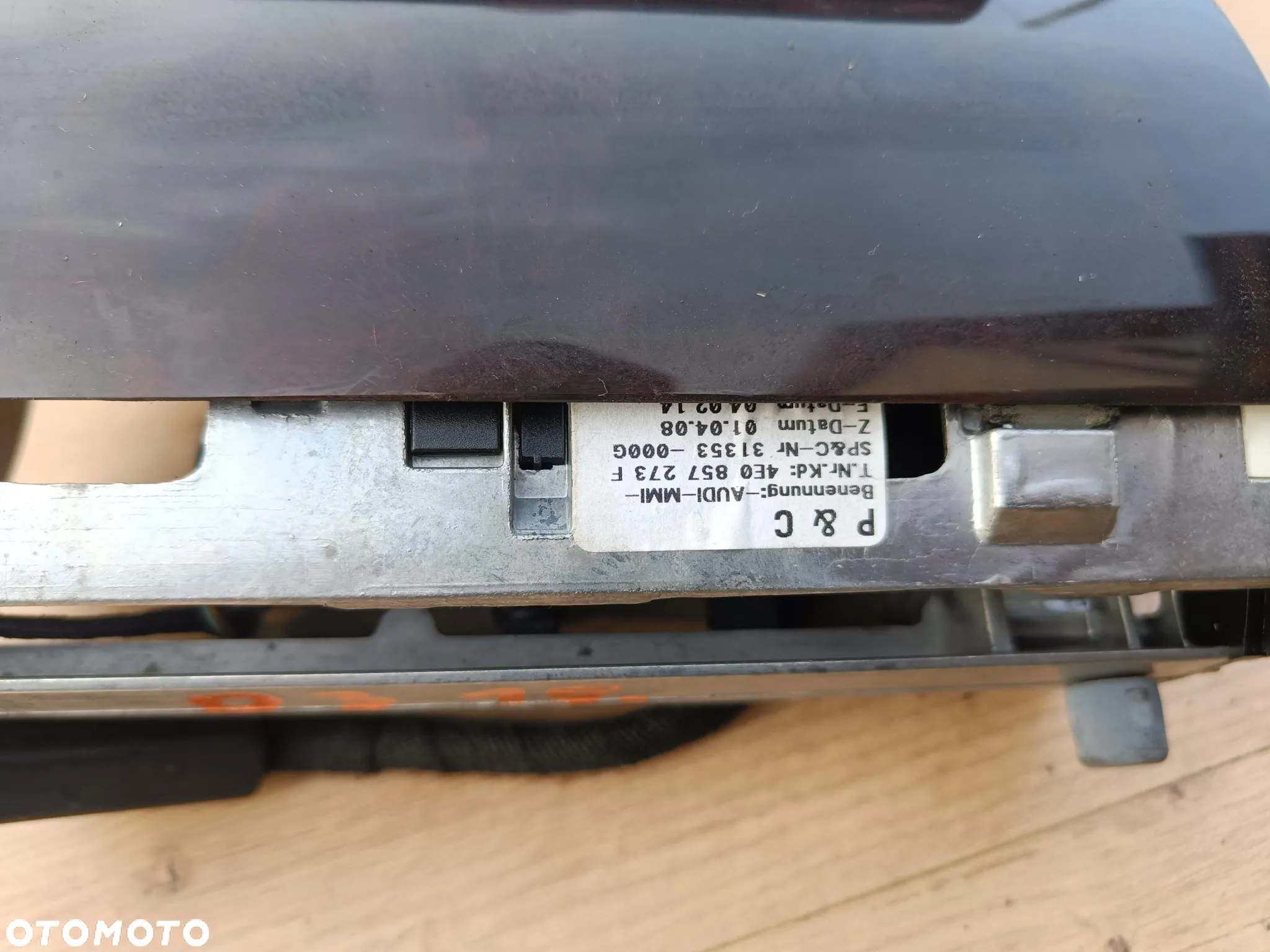 AUDI A8 D3 WINDA MECHANIZM WYŚWIETLACZ EKRAN MMI SPRAWNA 4E0857273F - 3