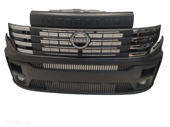 NISSAN INTERSTAR 2025- ZDERZAK PRZÓD PRZEDNI GRILL ATRAPA CHŁODNICY 6xPDC HALOGENY KOMPLET NOWY ORYGINAŁ - 1
