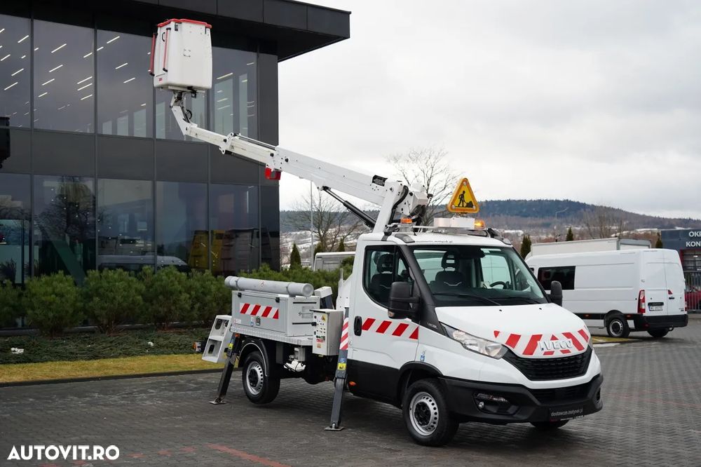 Iveco 35-140 / Platformă de lucru aeriană / FRANCE ELEVATEUR 141 TLE / 4 SUPPORTURI / MANUALĂ / 2020 - 2