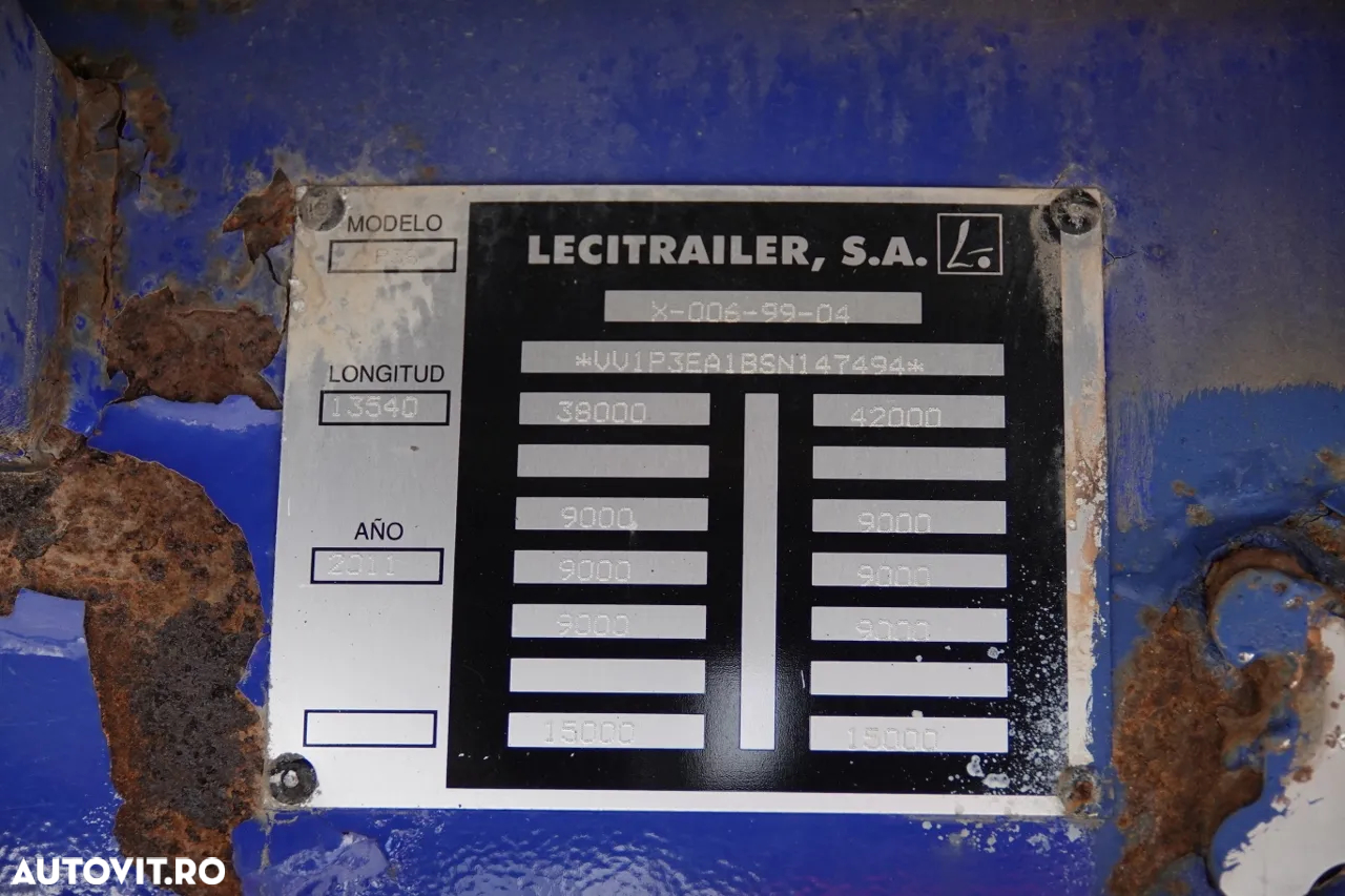 LeciTrailer CONTAINER / LADĂ / LATERALE DESCHISE / PLATĂ PUTERNICĂ PENTRU BALINĂ DE PODEA - 27