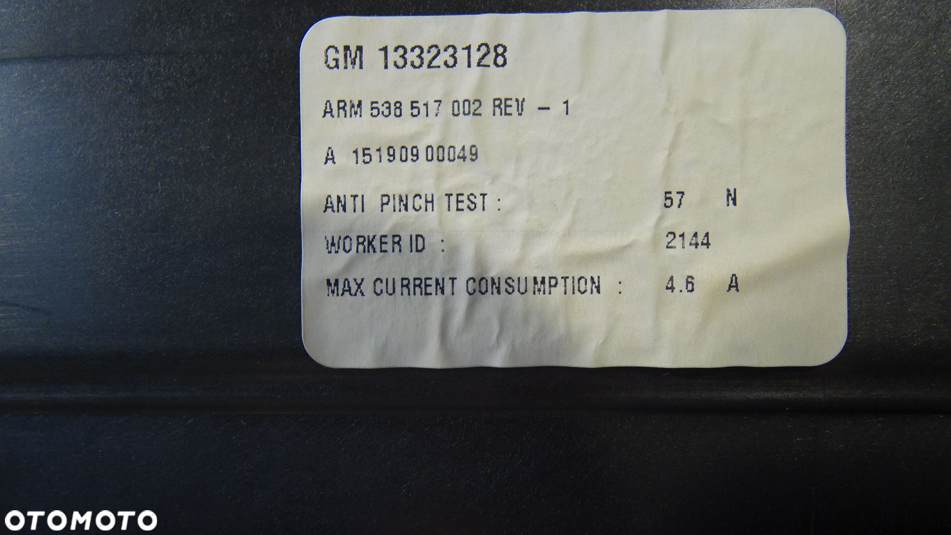 SZYBERDACH OPEL INSIGNIA 2.0CDTI 13323128 - 4