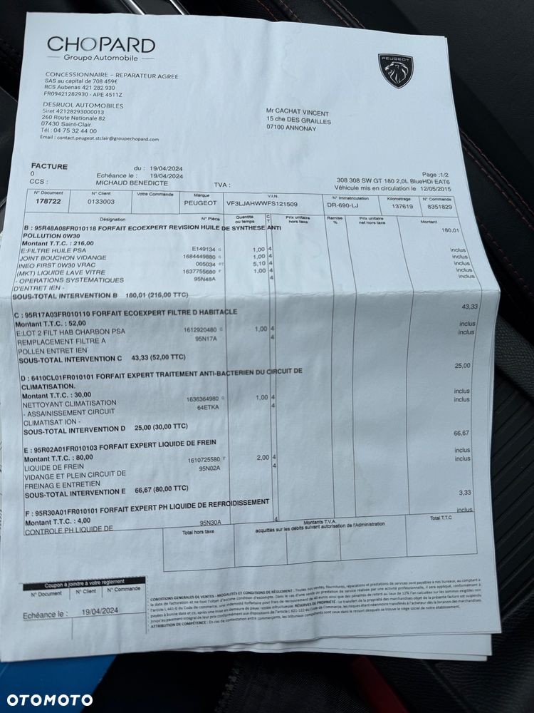 Peugeot 308 BlueHDi 180 EAT6 GT - 26