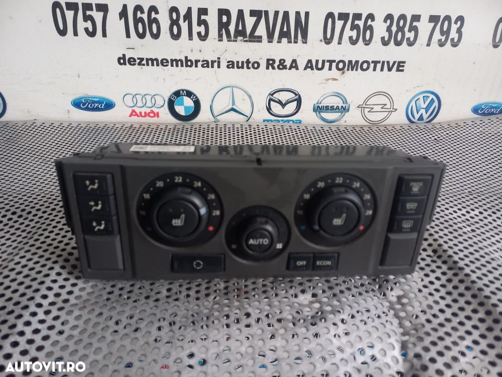 Panou Modul Comenzi Clima Dublu Climatronic Cu Incalzire In Scaune Land Rover Range Rover Sport L320 An 2005-2006-2007-2008-2009-2010-2011-2012 Volan Stanga Dezmembrez Range Rover Sport L320 2.7 Tdv6 Motor 276DT - Dezmembrari Arad - 4