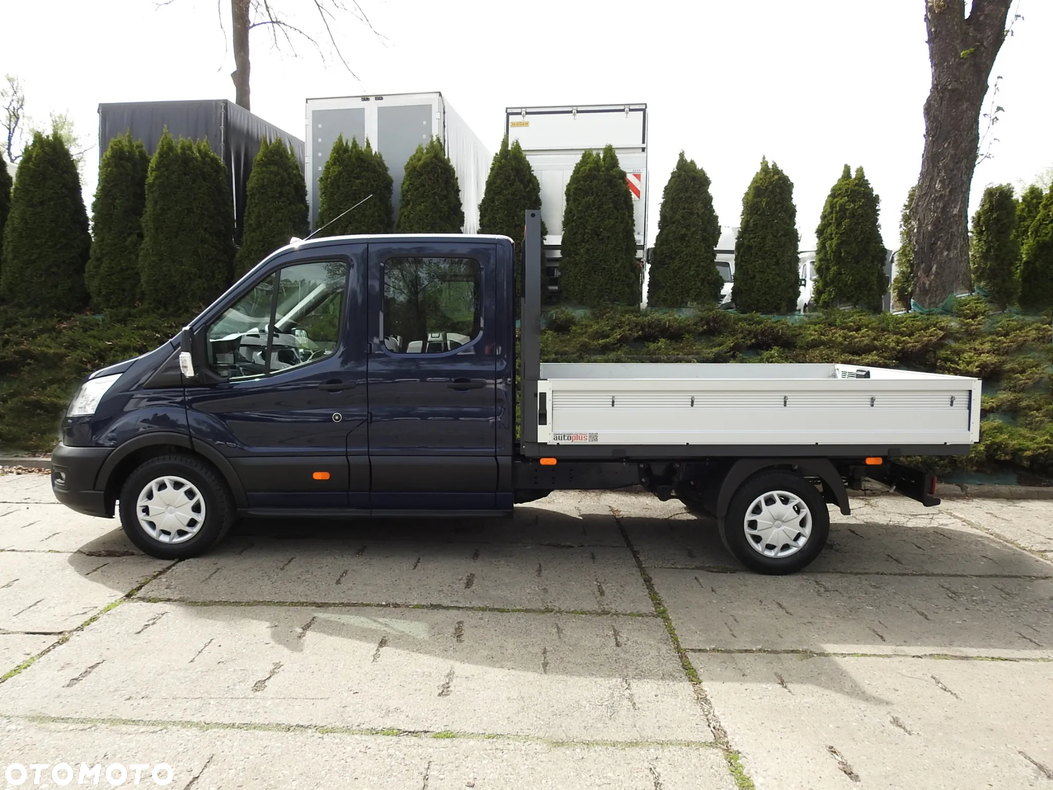 Ford TRANSIT SKRZYNIA PODWÓJNA KABINA DOKA 7 MIEJSC TEMPOMAT KLIMATYZACJA LEDY 130KM [ L06334 ] - 9