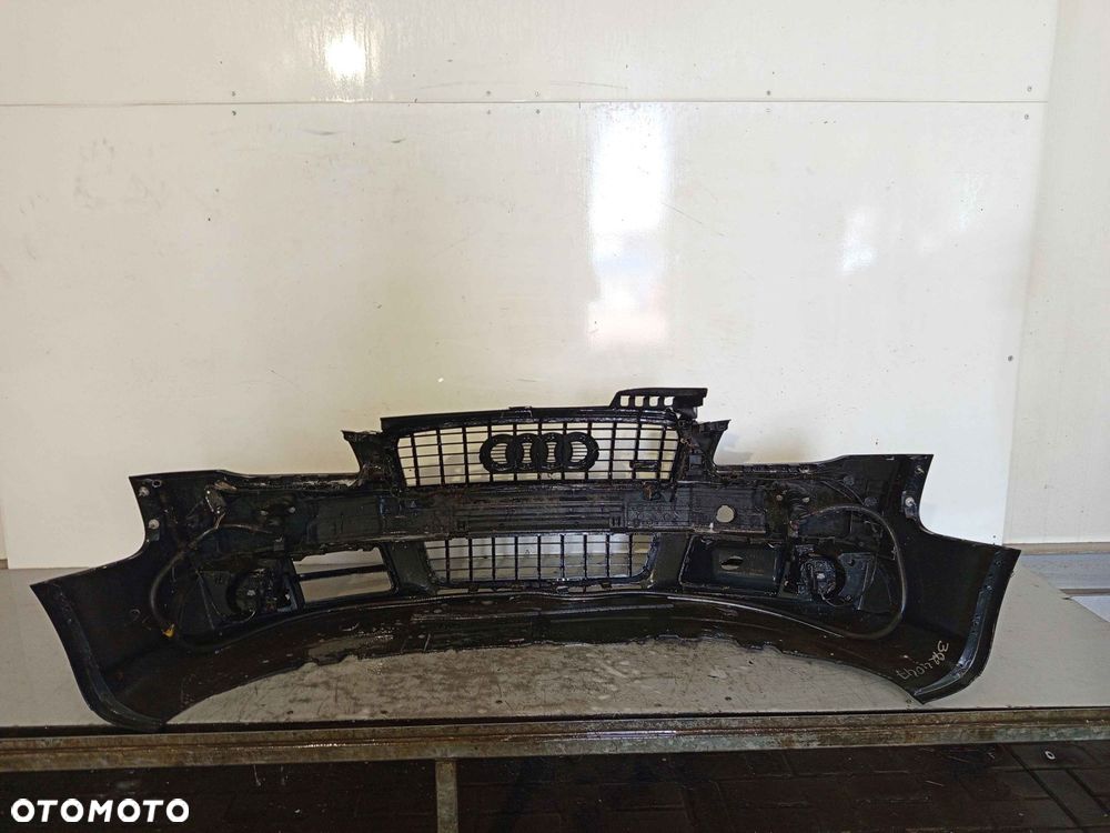 + ZDERZAK PRZÓD PRZEDNI AUDI A4 B7 S LINE S4 B7 LY9B CZARNY SPRYSKIWACZE LAMP XENON HALOGENY - 5