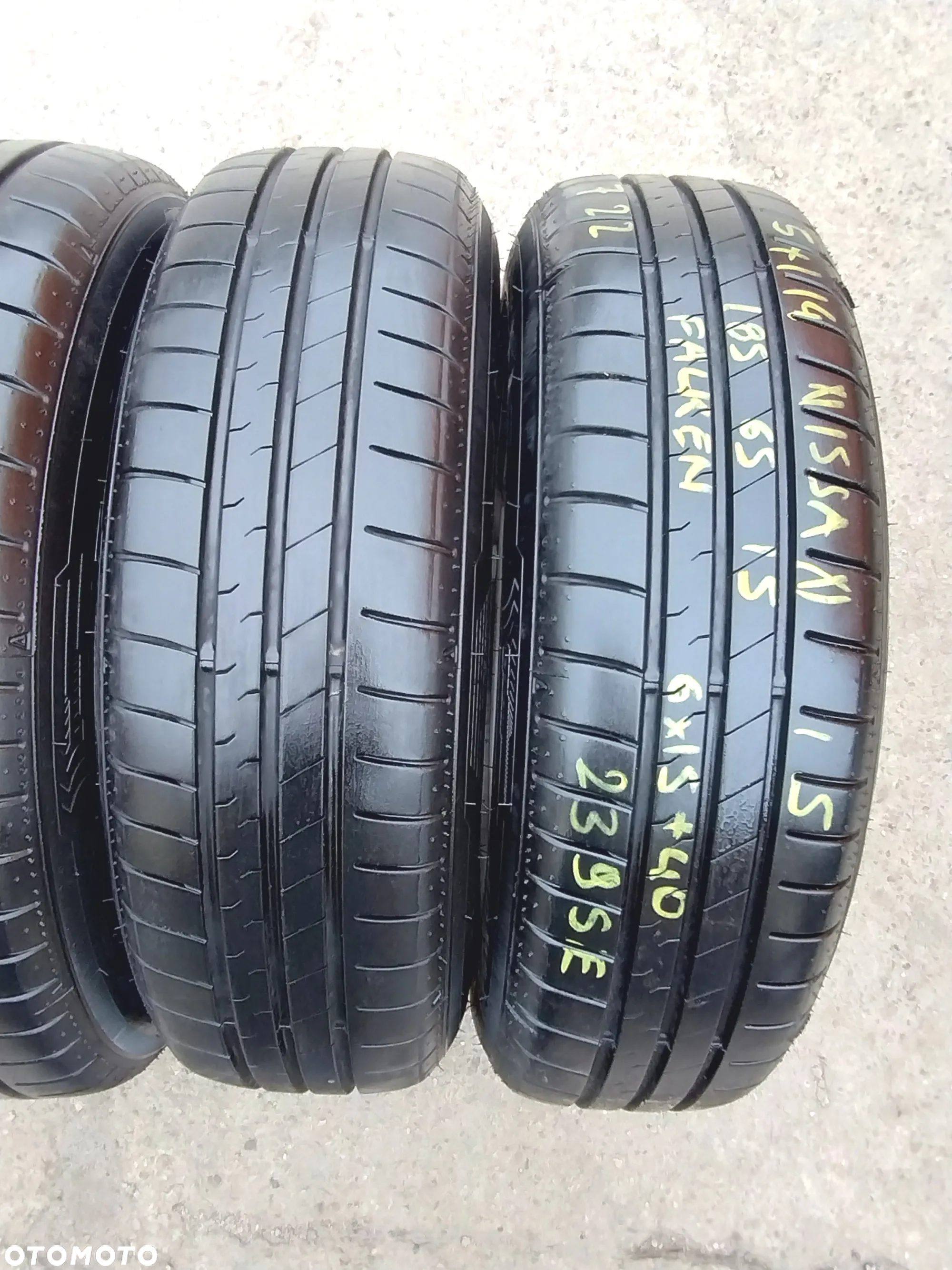185/65R15 Opony Letnie Lato FALKEN SINCERA SN110 Legnica ALU-RAD jak 195/60 7mm 22r. - 3