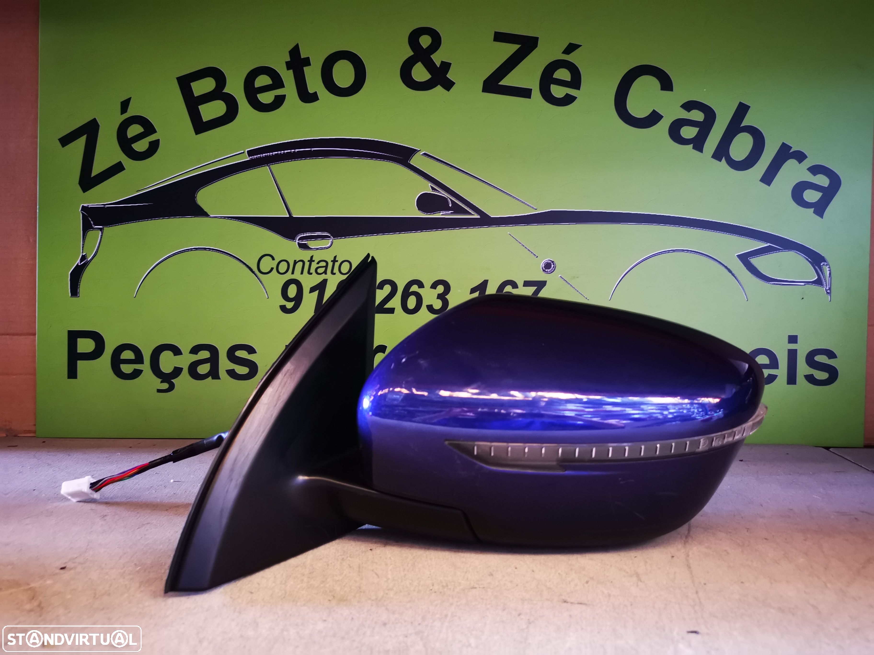 NISSAN QASHQAI J11 RETROVISOR ESQUERDO - ER163 - 1