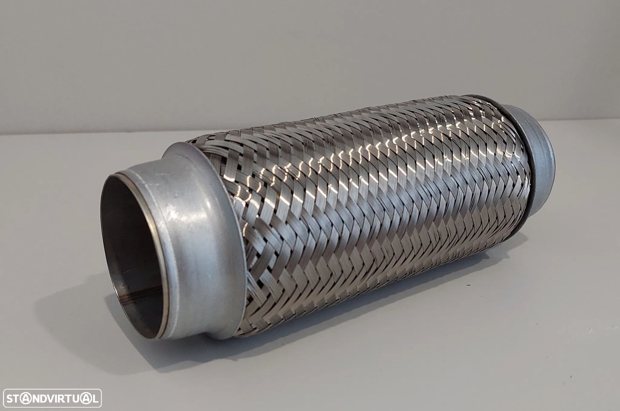 57mm - Flexível Inox Reforçado Escapes Universal (203mm comprimento) - 1